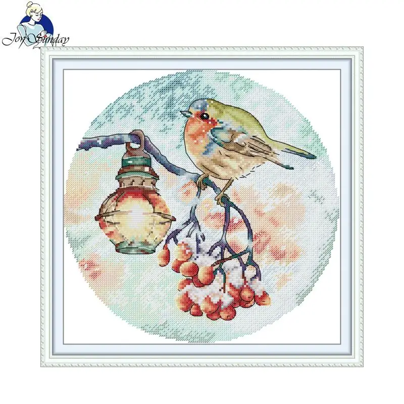 Textile Sewing Patterns - Kit Sulaman Silang Joy Sunday Pola