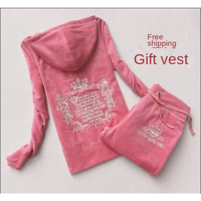 Textile Sewing Kit - JC Tracksuit wanita beludru merek Velour