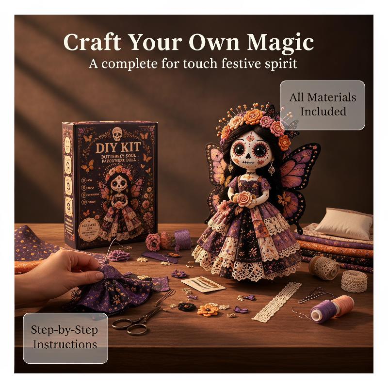 Textile Sewing Kit - Kit DIY Boneka Patchwork Hari Orang