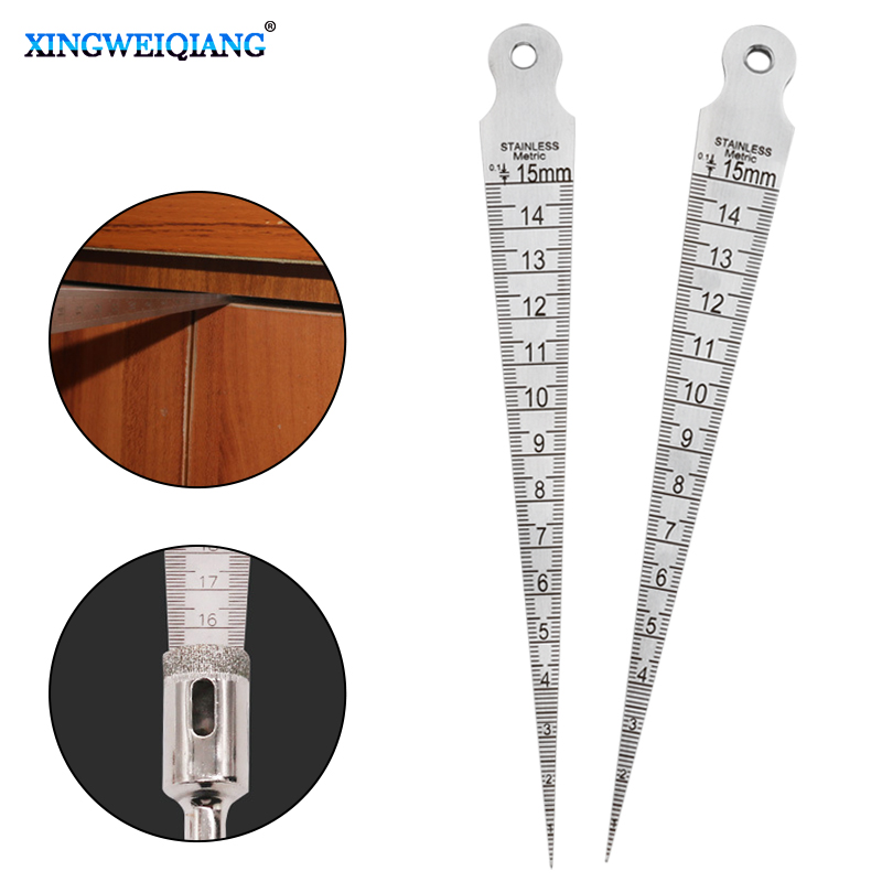 Seam Gauge Metal - 1 buah pengukur lancip Feeler 1-15mm,