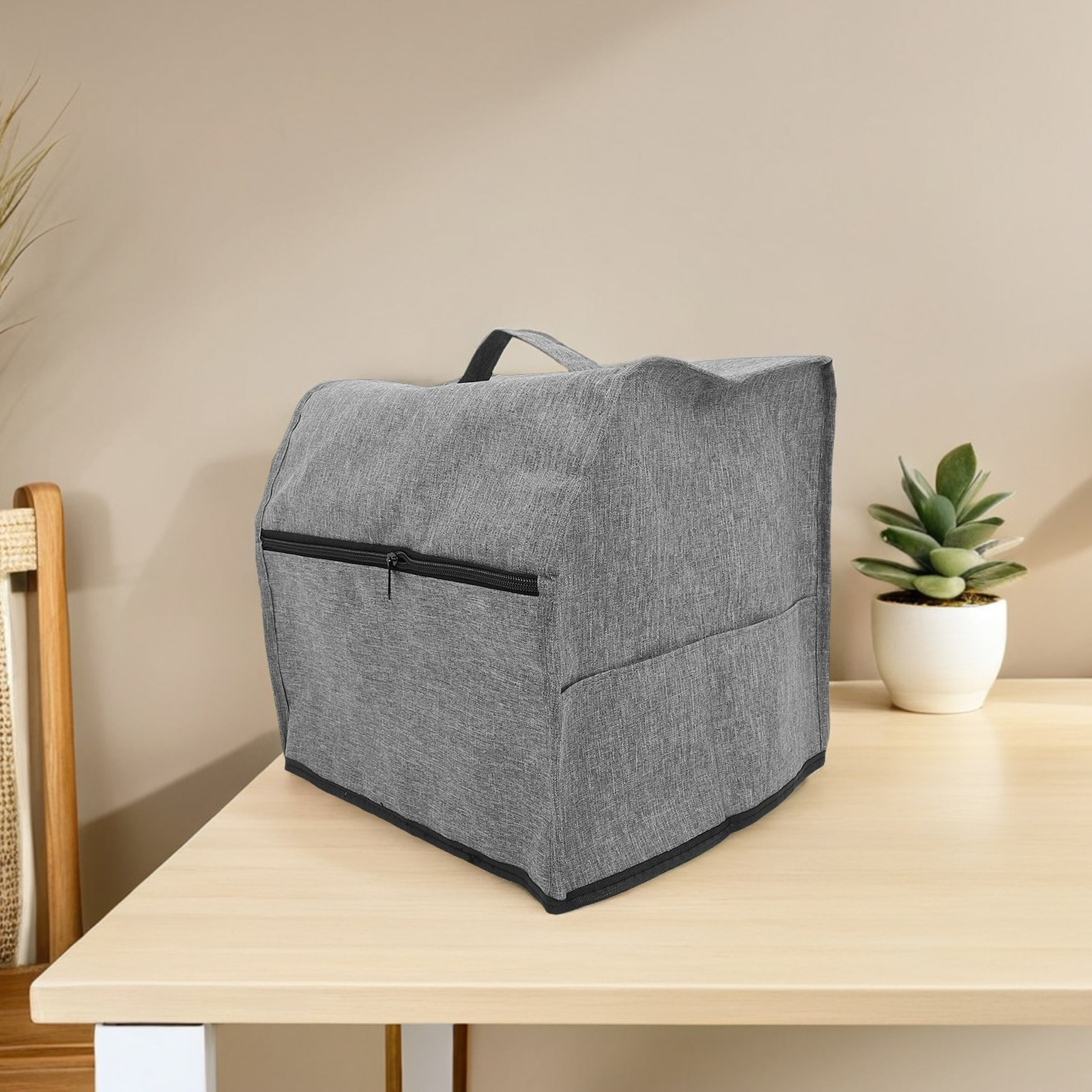 Sewing Front Zipper - Tas Mesin Jahit dengan Pelindung Debu,