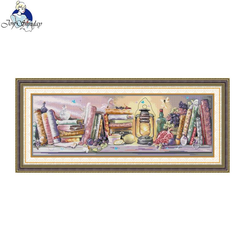 Textile Sewing Patterns - Kit Sulaman Silang Joy Sunday Pola