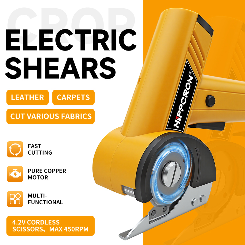 Rotary Cutter Fabric - Hippcron 4.2v Gunting Listrik Tanpa Kabel