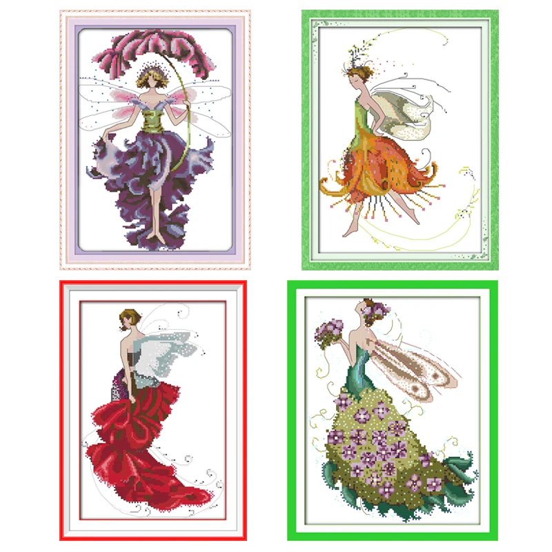 Textile Sewing Patterns - Joy minggu kit kruistik Aida kain