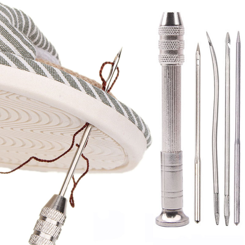 Textile Sewing Kit - Jarum jahit kulit, alat perbaikan multifungsi