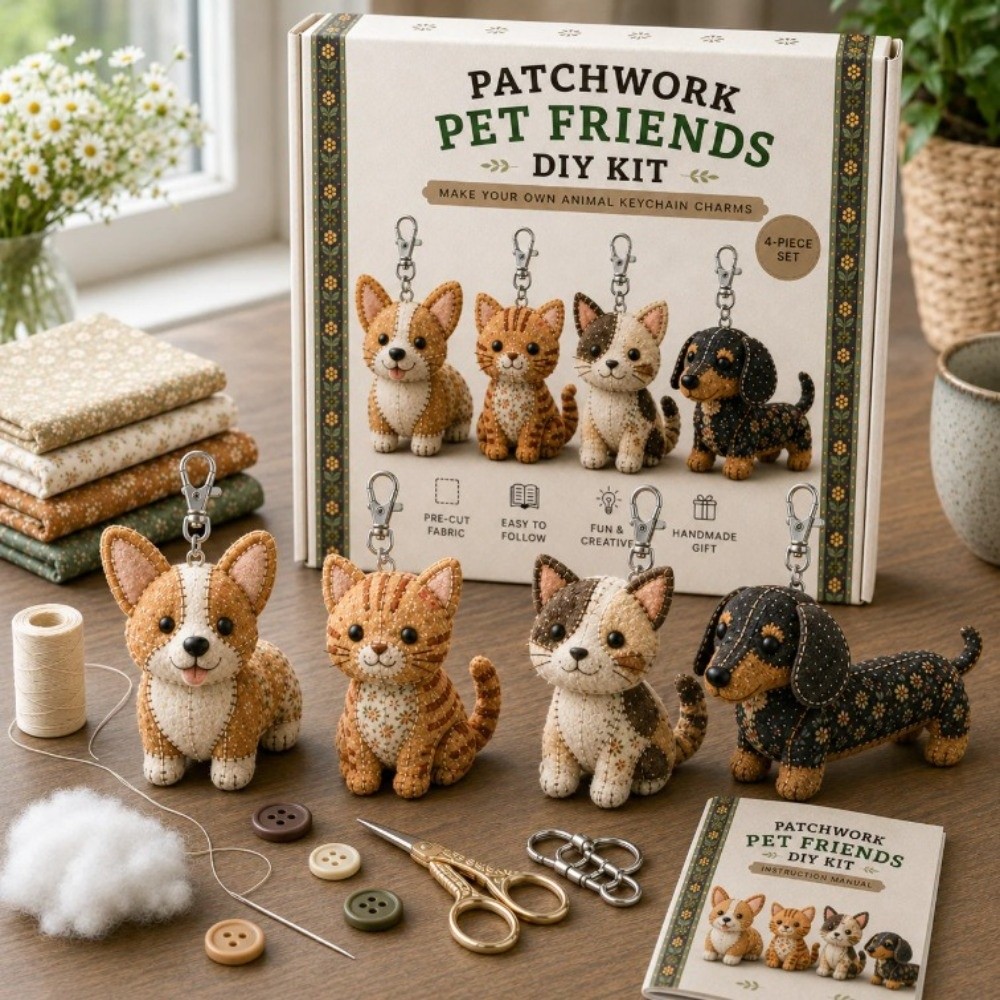 Textile Sewing Kit - Kit Jahit DIY Kain Felt 3D