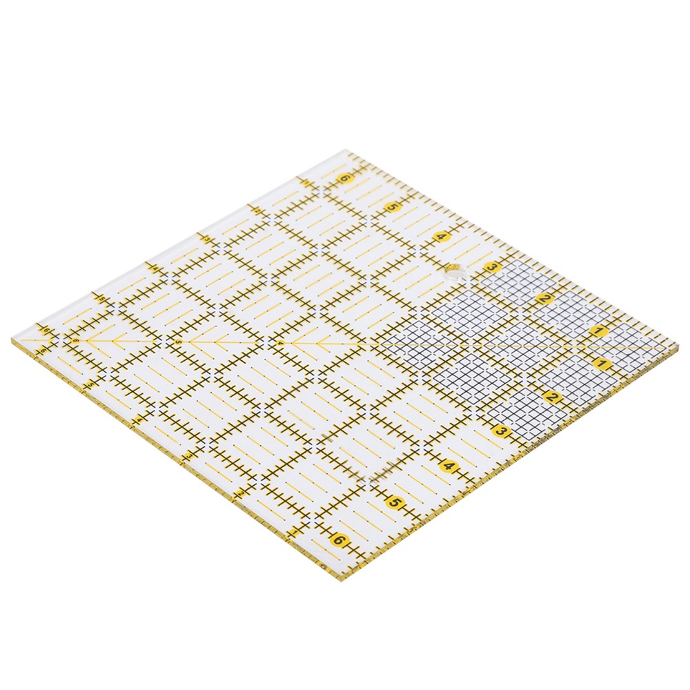 Quilting Ruler Square - Penggaris Quilting Persegi 6.5x6.5in yang Tahan