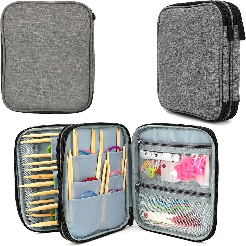 Textile Sewing Kit - Wadah jarum rajut, wadah jarum rajut