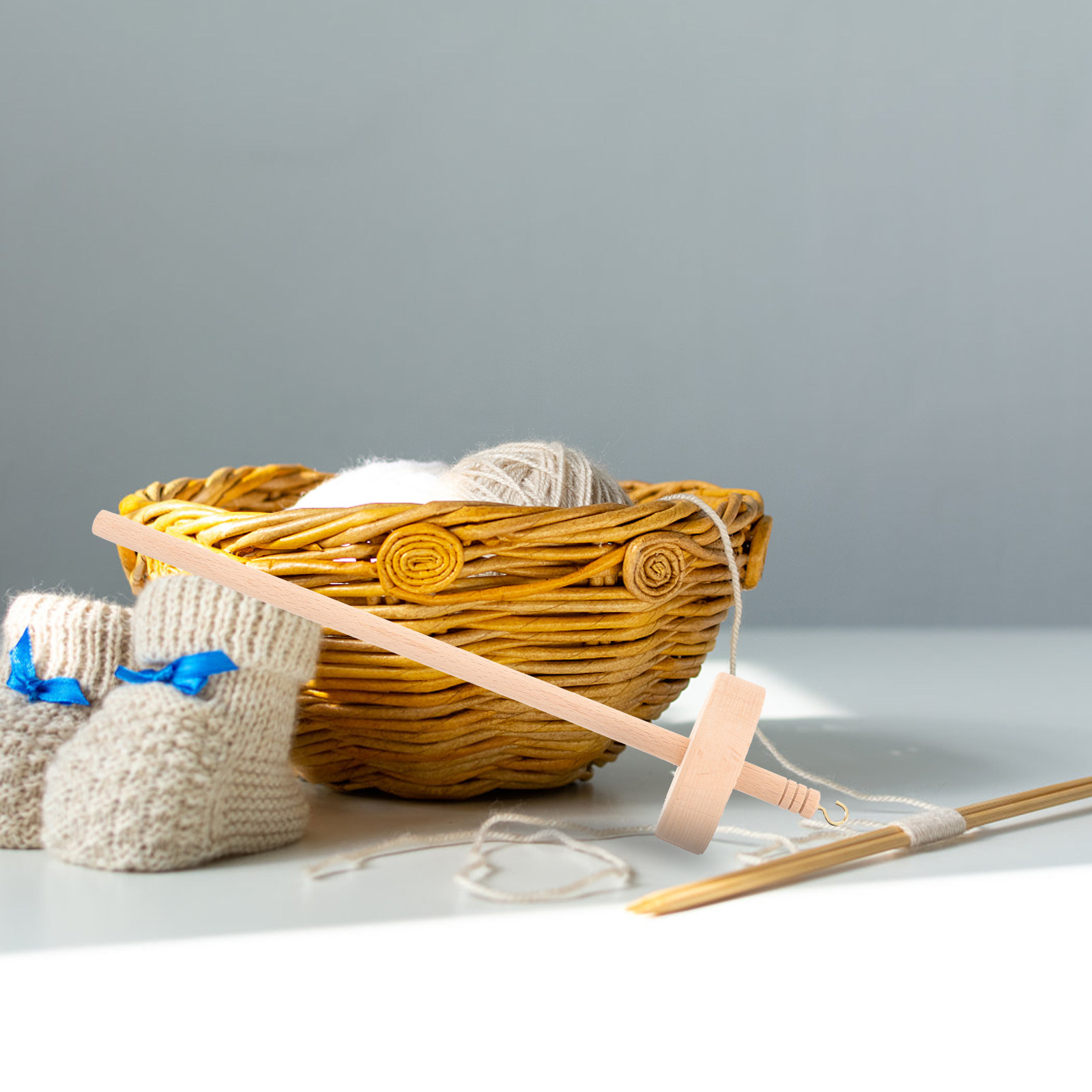 Rol Benang Kayu, Penyangga Ben - Sewing Knit ulasan dan harga