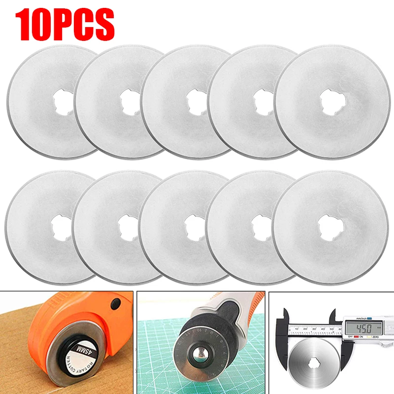 10 Buah Pisau Pemotong Putar K - Rotary Cutter Fabric ulasan dan harga