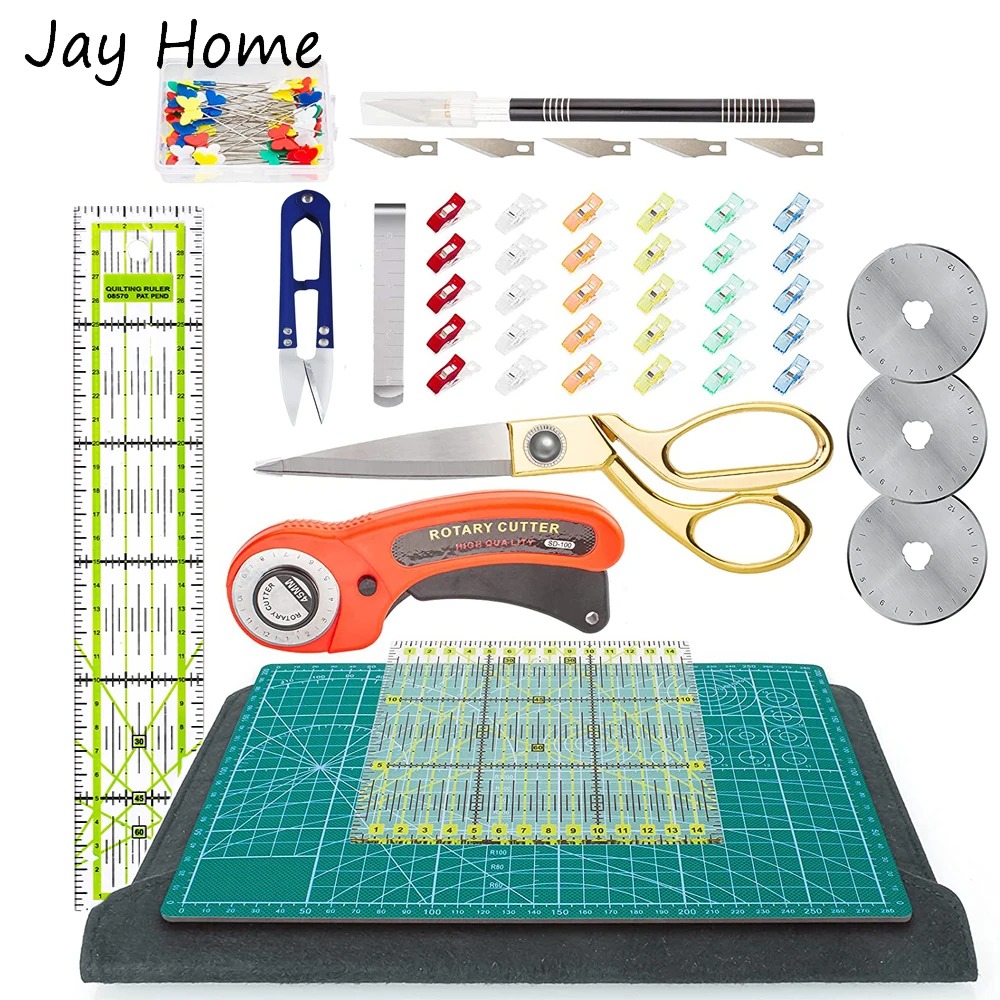 42 Buah Set Pemotong Putar 45M - Rotary Cutter Fabric ulasan dan harga
