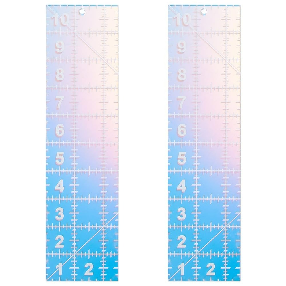2 Buah Templat Akrilik Quiltin - Textile Sewing Patterns ulasan dan harga