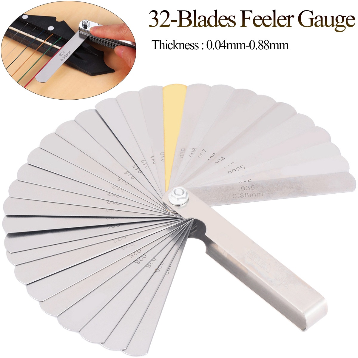 32 Buah/Set Penggaris Pengukur - Seam Gauge Metal ulasan dan harga
