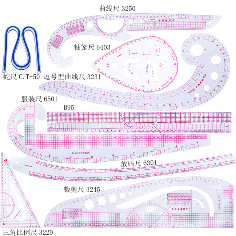 5/6/9 buah Set penggaris pengu - Textile Sewing Patterns ulasan dan harga