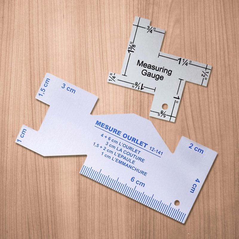 Penggaris Pengukur Jahitan Pre - Seam Gauge Metal ulasan dan harga