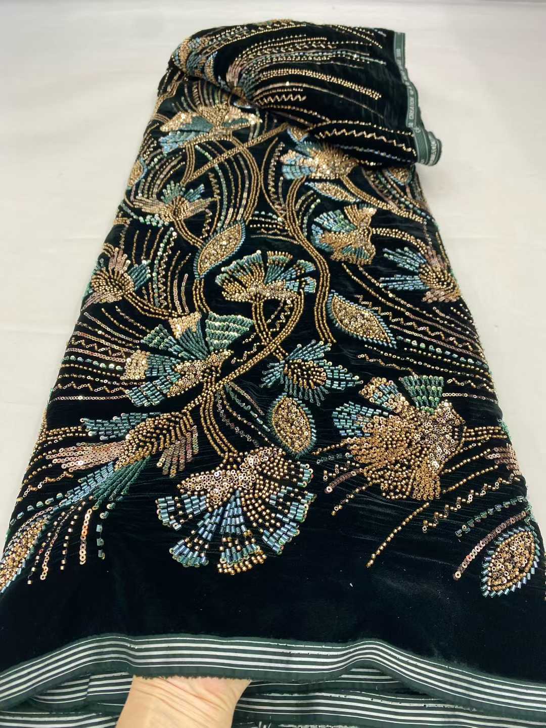 Kain Brokat Beludru Afrika Ter - Sewing Velvet Fabric ulasan dan harga