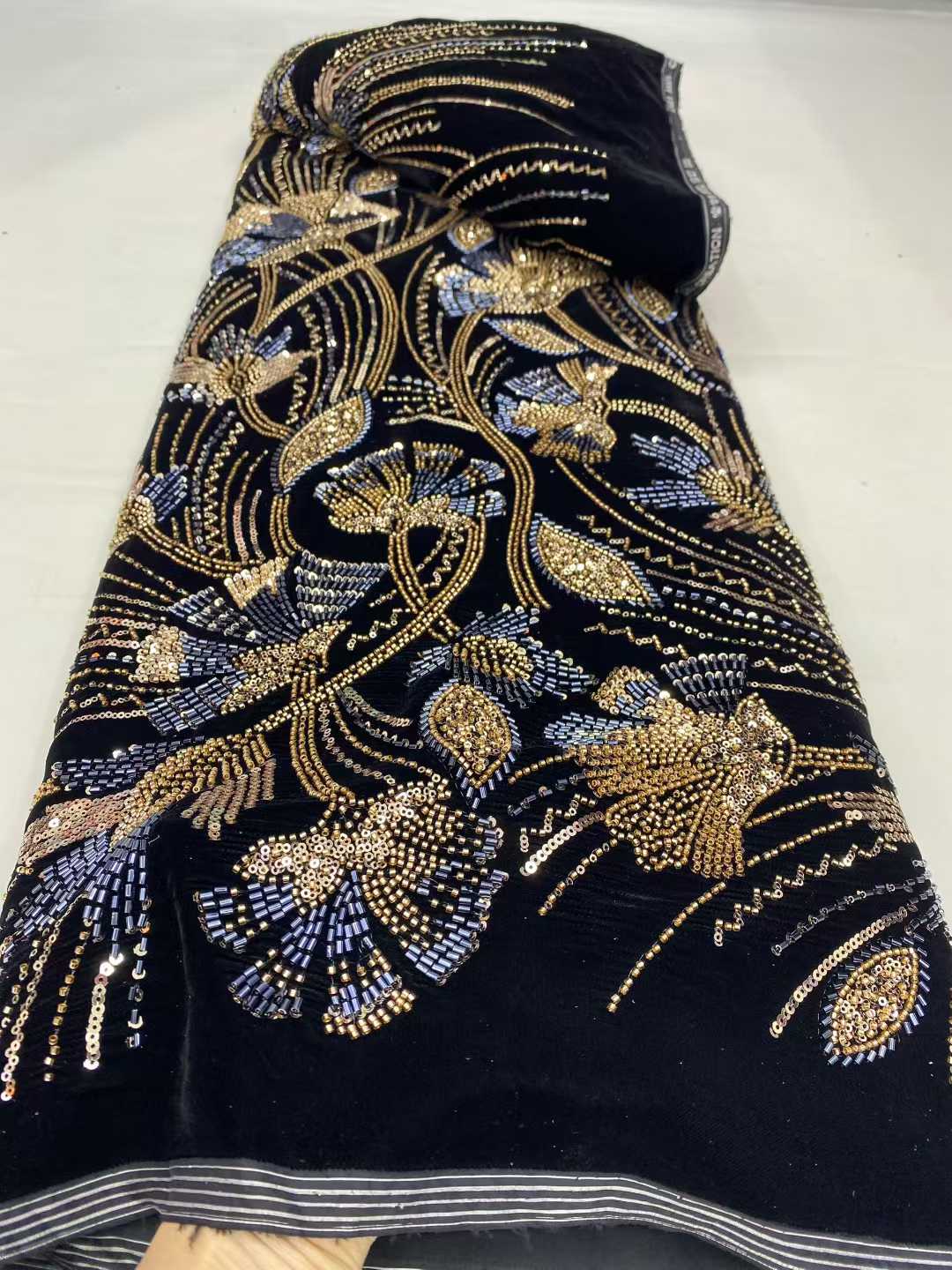 Kain Brokat Beludru Afrika Ter - Sewing Velvet Fabric ulasan dan harga