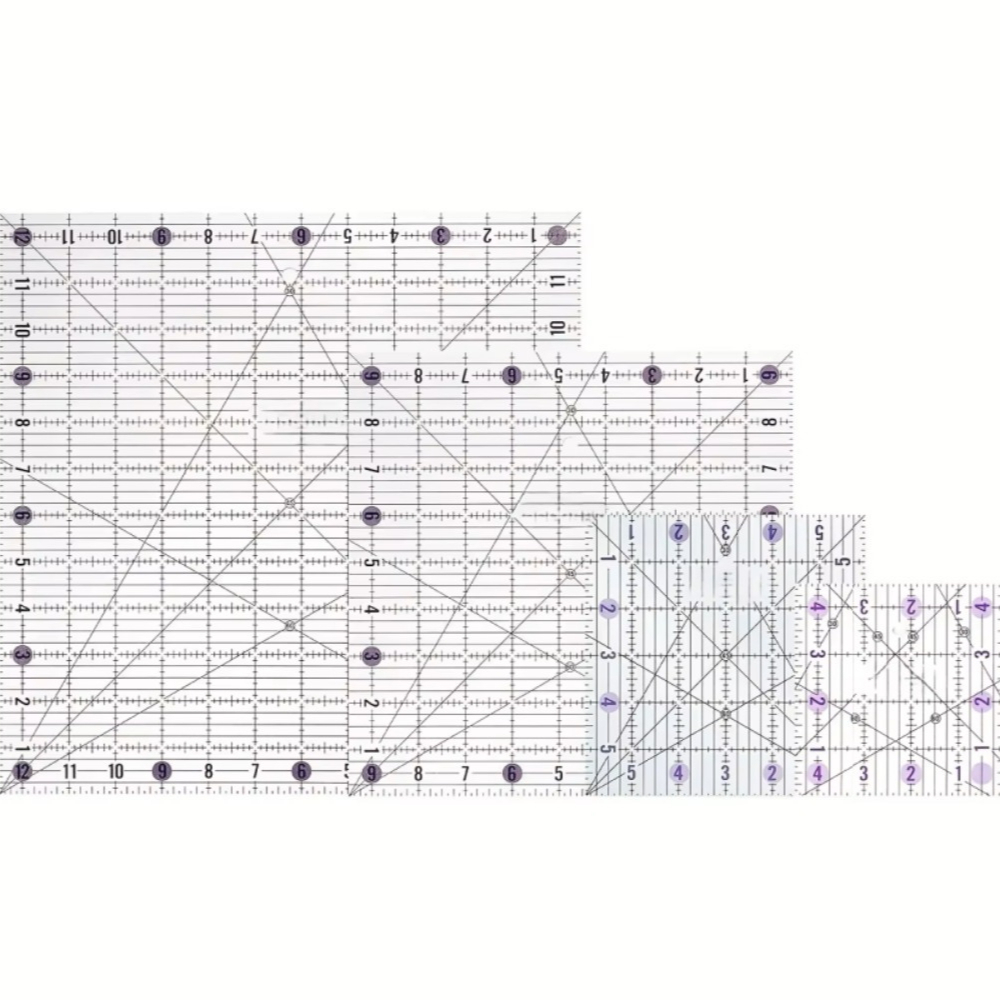 4 Buah Set Penggaris Quilting  - Quilting Ruler Square ulasan dan harga