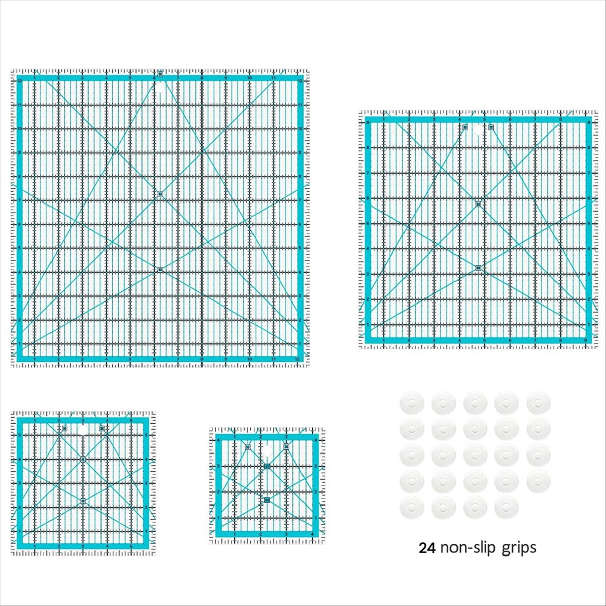 MALL 4pcs Penggaris Quilting,  - Quilting Ruler Square ulasan dan harga