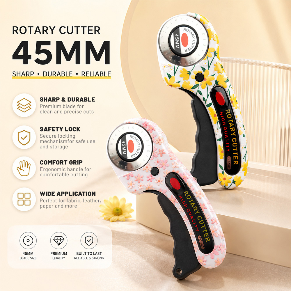 Pemotong Putar 45mm untuk Kart - Rotary Cutter Fabric ulasan dan harga