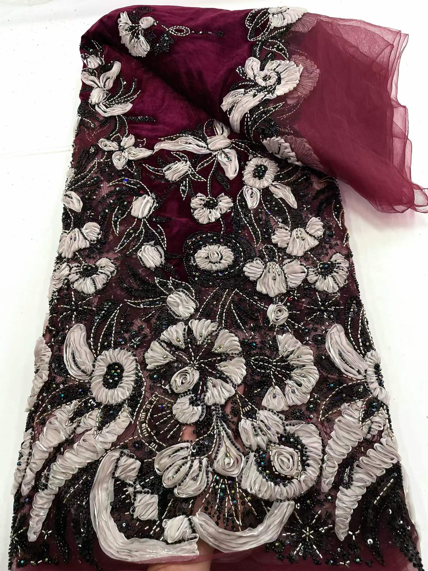 Kain Renda Beludru Payet Afrik - Sewing Velvet Fabric ulasan dan harga