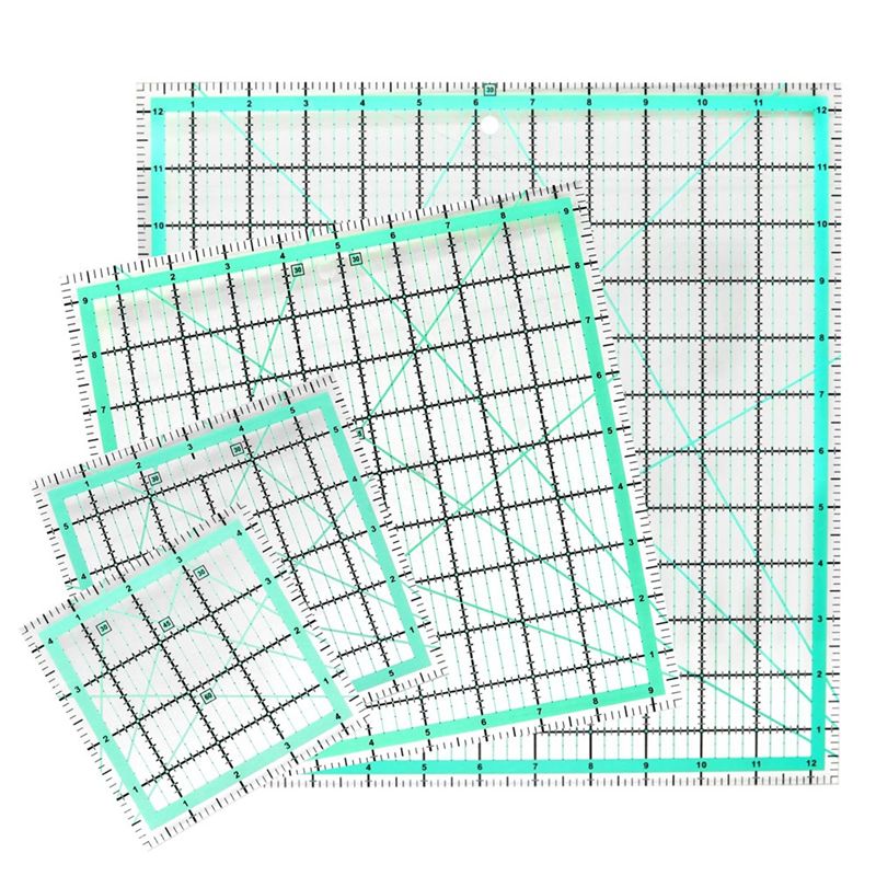 J1UL1N 4 Buah Penggaris Quilti - Quilting Ruler Square ulasan dan harga