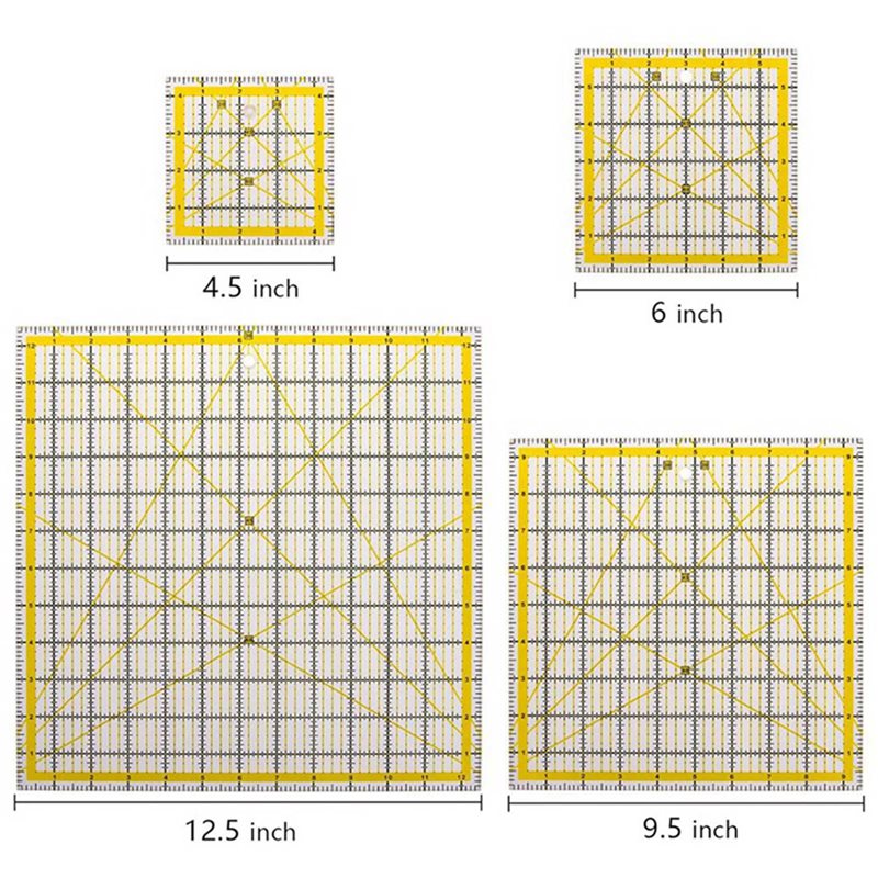 10 Buah Penggaris Akrilik untu - Quilting Ruler Square ulasan dan harga