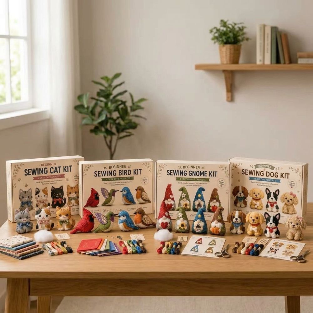 Kit Jahit DIY Kain Felt 3D Pre - Textile Sewing Kit ulasan dan harga