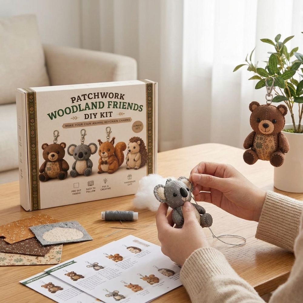 Kit Jahit DIY Kain Felt 3D Pre - Textile Sewing Kit ulasan dan harga