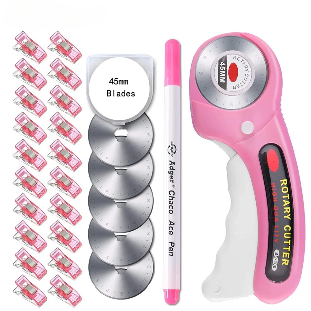 Pemotong Putar 5mm dengan 5 Bu - Rotary Cutter Fabric ulasan dan harga