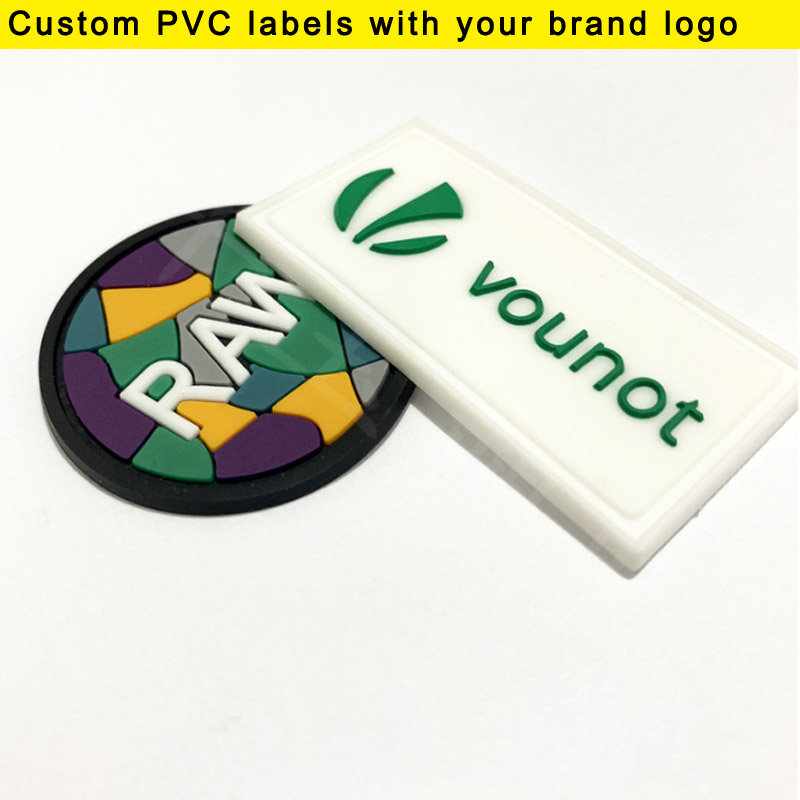 100 pcs banyak Label Karet PVC - Sewing Label ulasan dan harga