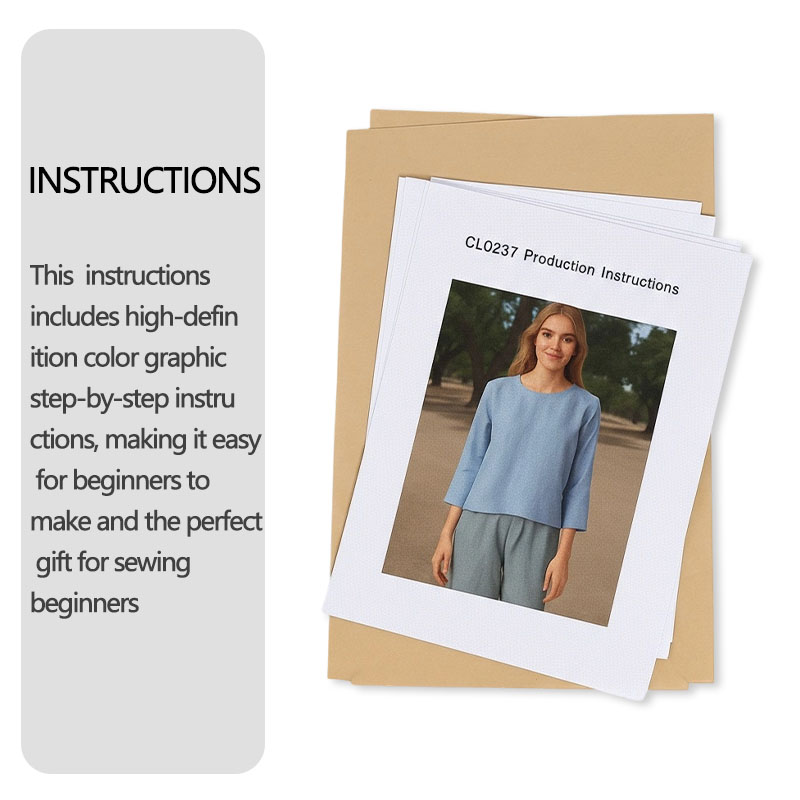 Pola jahit untuk Blus Linen wa - Textile Sewing Patterns ulasan dan harga