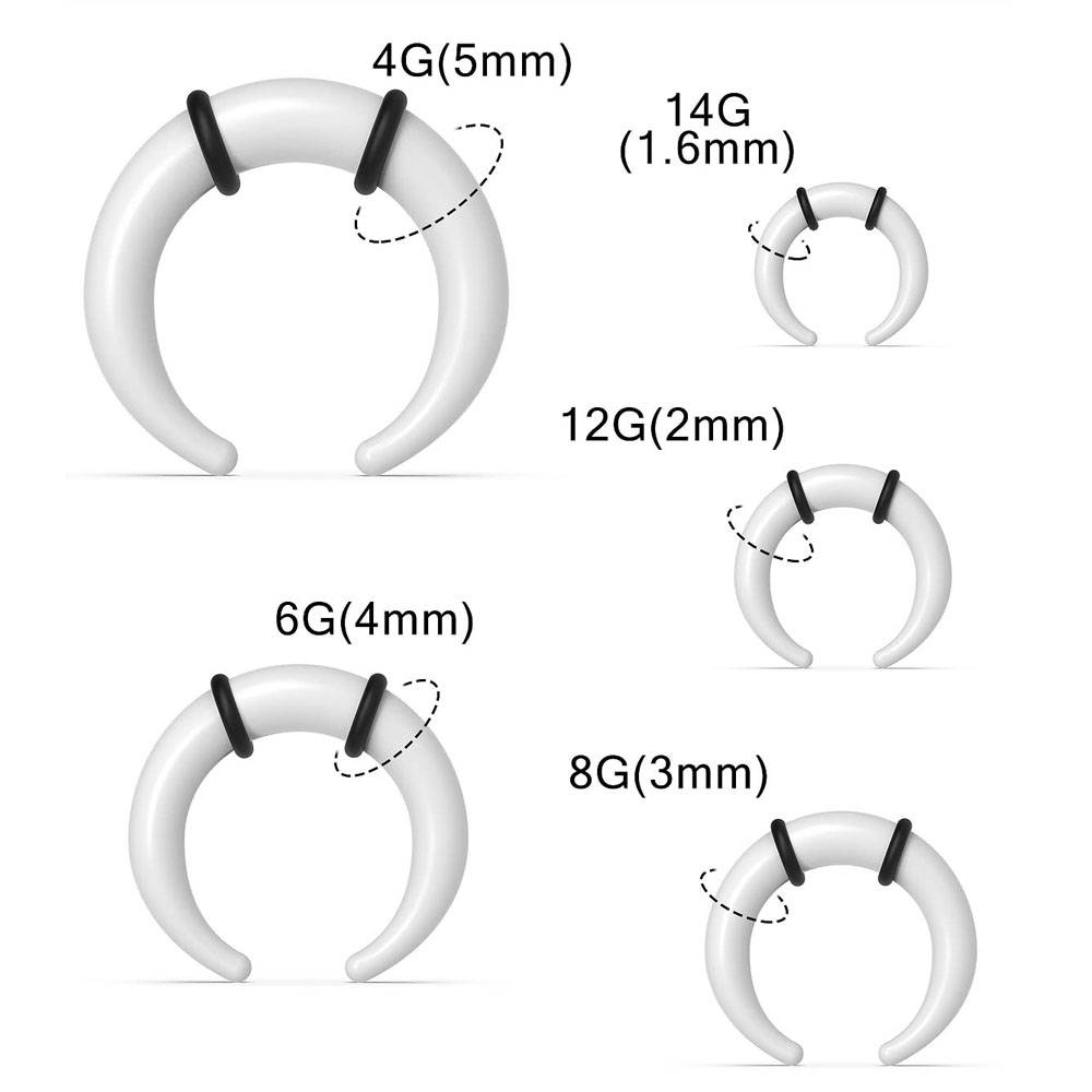 Septum cincin besar 14G 12G 8G - Seam Gauge Metal ulasan dan harga